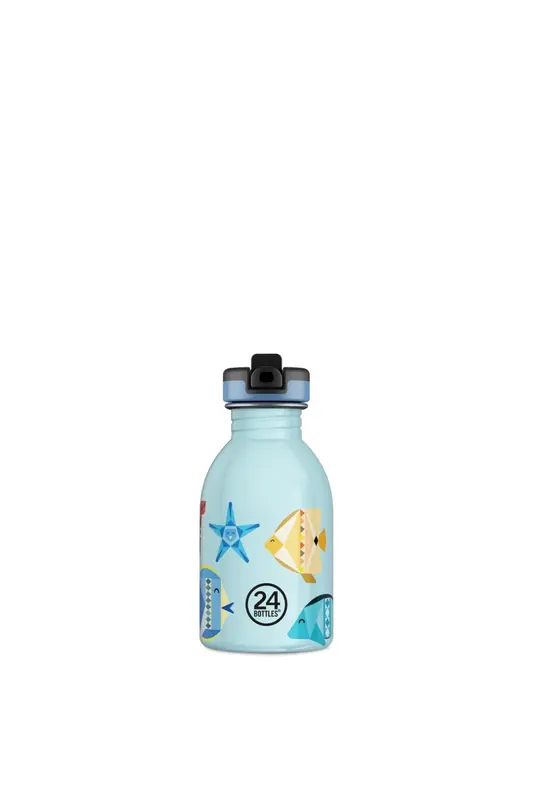 Kids Bottle Sea Friends Pipetli Paslanmaz Çelik Çocuk Su Matarası 250 ml