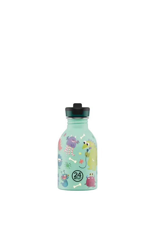 Kids Bottle Spooky Friends Pipetli Paslanmaz Çelik Çocuk Su Matarası 250 ml