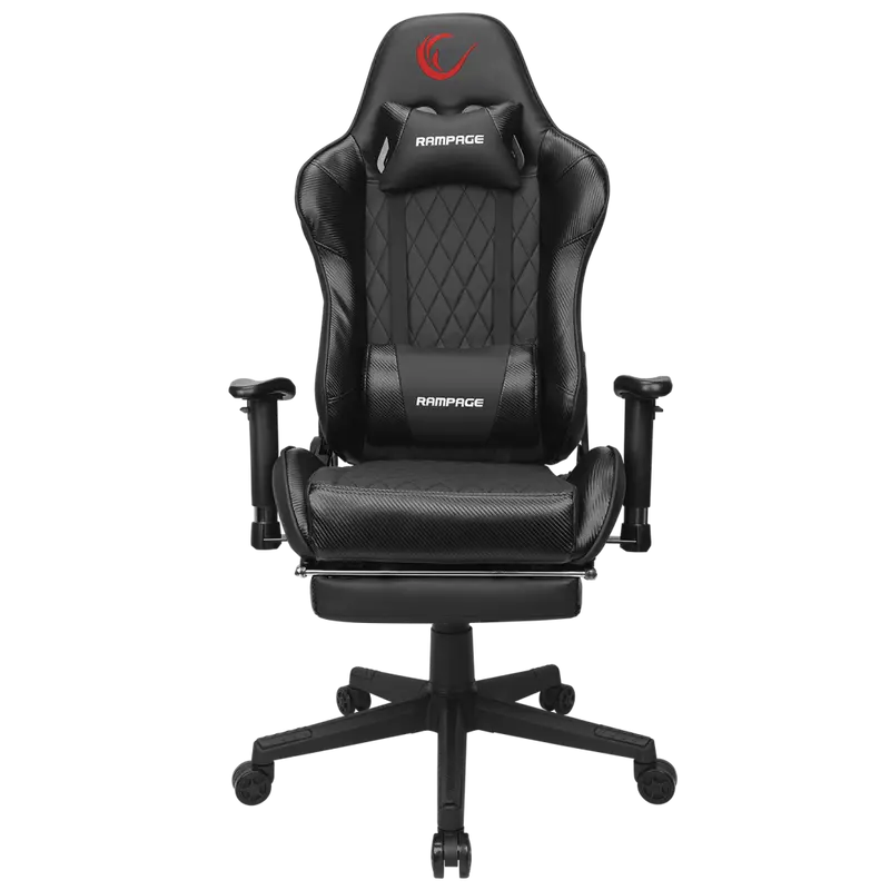 Kl-R71 Empire Ayak Dayama Yerli Oyuncu Koltuğu-Siyah/Silver