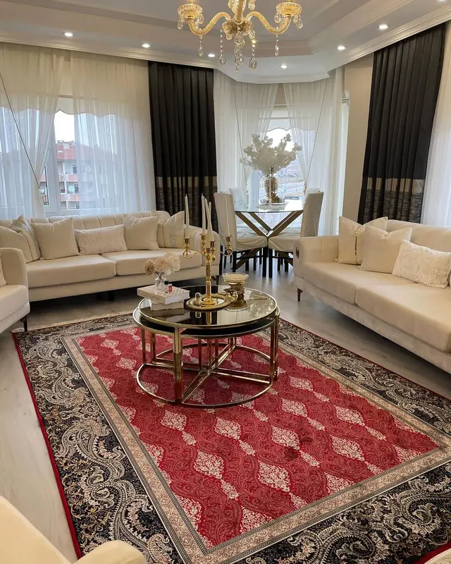 Klasik, Geleneksel Motifli Kaliteli Salon Halısı VERSAY VR05B