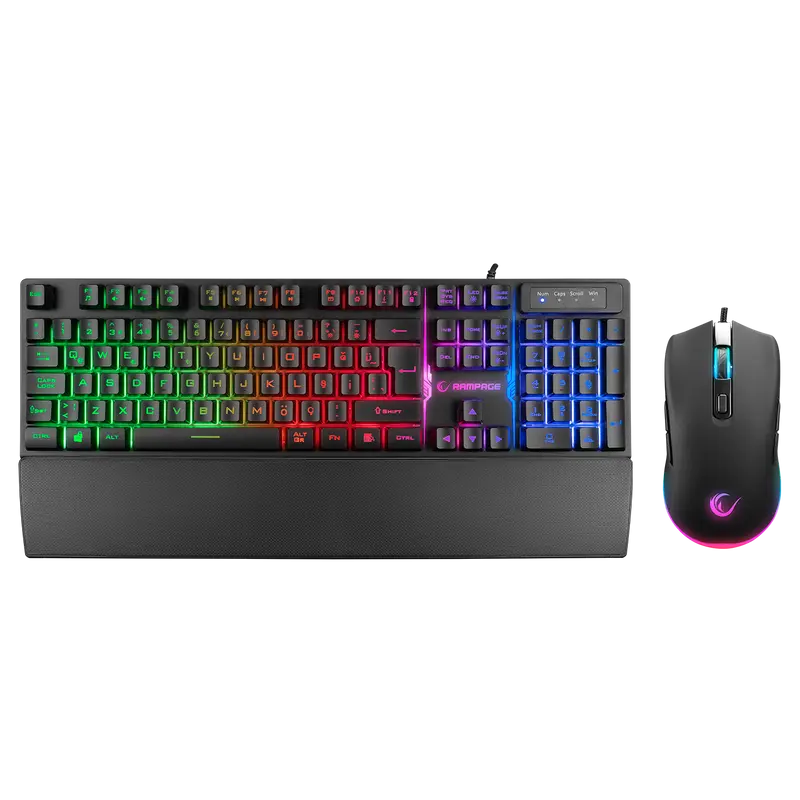 KM-RX7 FORTUNA V2 - Km-Rx7 Fortuna Combo Q Gaming Klavye + 6400 dpi Mouse-Siyah