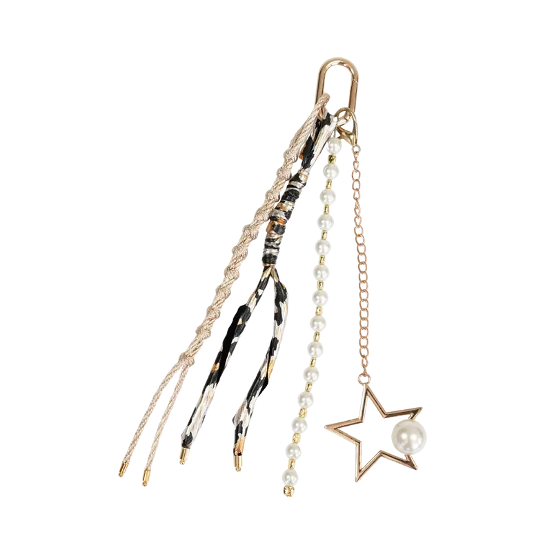 Leopard El Yapımı Örgü Dokulu Çanta Süsü – RopeCharm (Bag Charm) | Happyangels