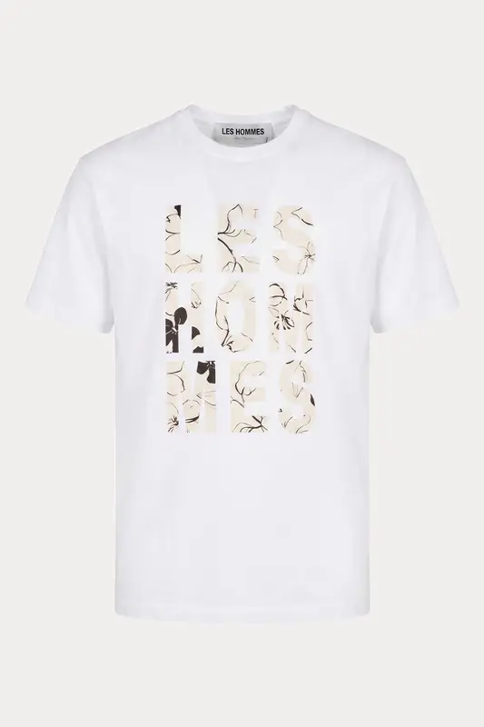 Les Hommes Regular Fit Logo Baskılı T-shirt