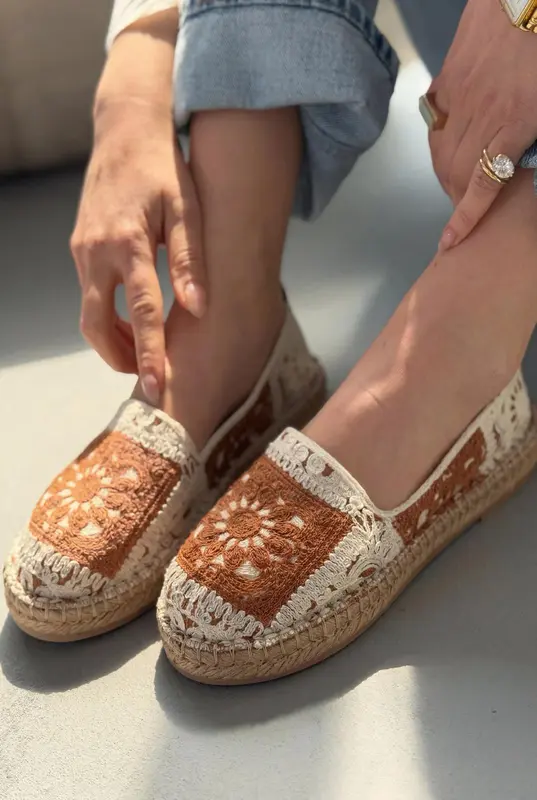 Linera Taba Kadın Espadril Loafer
