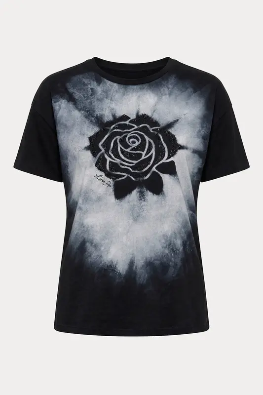Liu Jo Comfort Fit Yuvarlak Yaka Desenli T-shirt