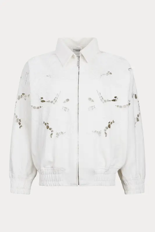 Liu Jo Loose Fit Nakış Desenli Bomber Denim Ceket