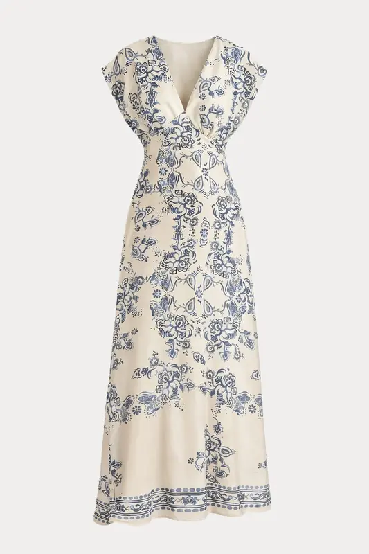 Liu Jo Relaxed Fit Desenli Midi Elbise