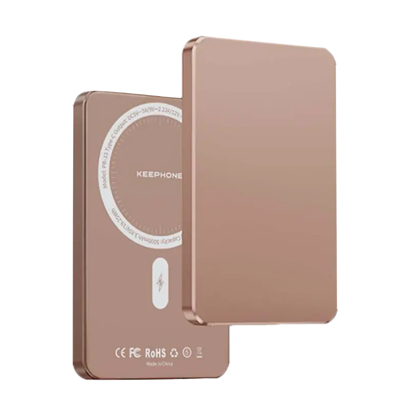 Lucci 5.000 mAh 20W Type-C 15W Kablosuz Şarj PD Magsafe Powerbank - Çöl Titanyum