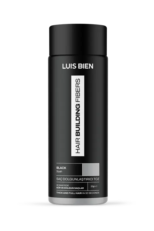 Luis Bien Saç Dolgunlaştırıcı Fiber Toz – Siyah