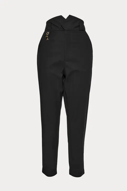 Lynne Straight Fit Yüksek Bel Yandan Cepli Pantolon