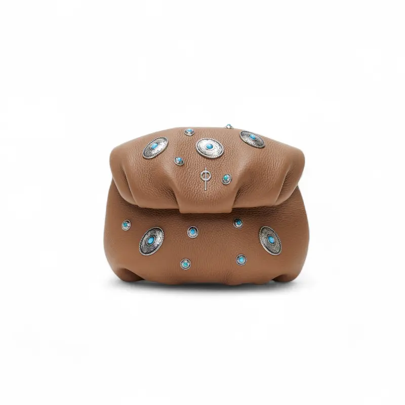 Mını Studded Leda Tan