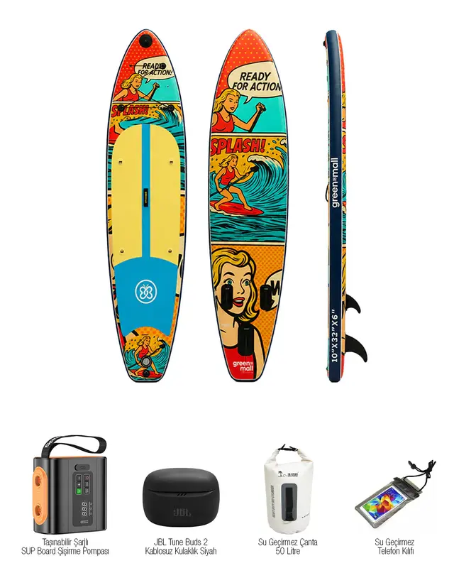 Macera Seti – Poppy Şişme SUP Board Paddle Board 330 cm