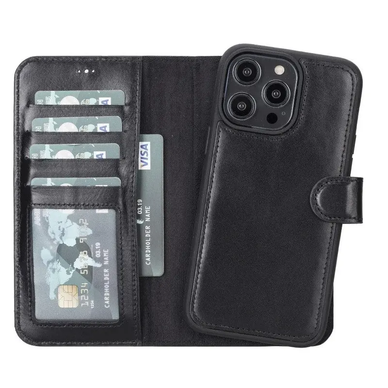 Magic iPhone 14 Detachable Leather Wallet Case