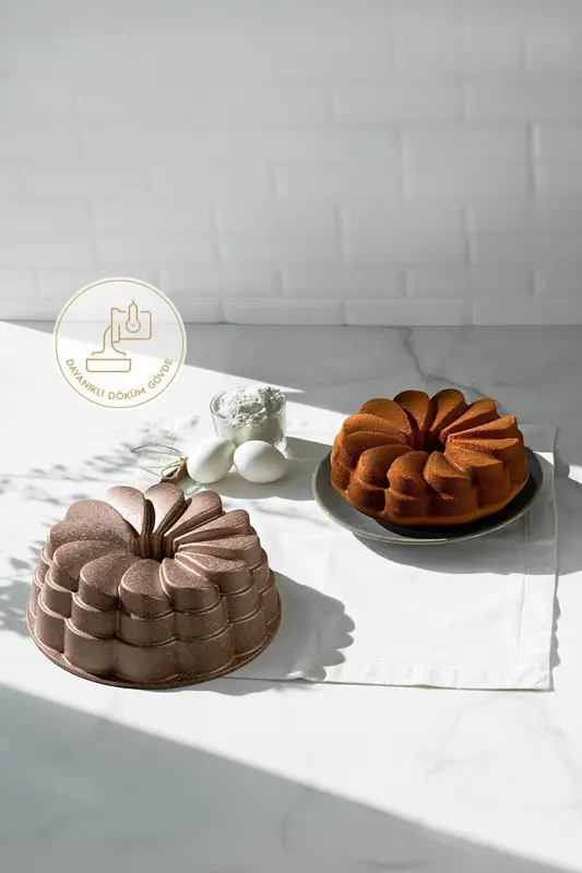 Manolya Rose Gold Döküm Kek Kalıbı 25 Cm