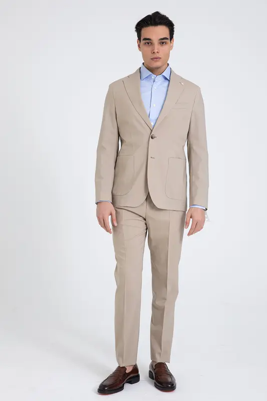 Manuel Ritz Slim Fit Yün Takım Elbise