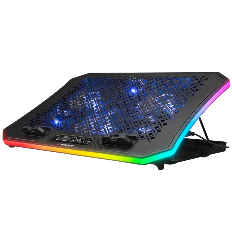 METAFOR - 6 Fanlı RGB 10-17'inç Notebook Soğutucu Stand-Siyah