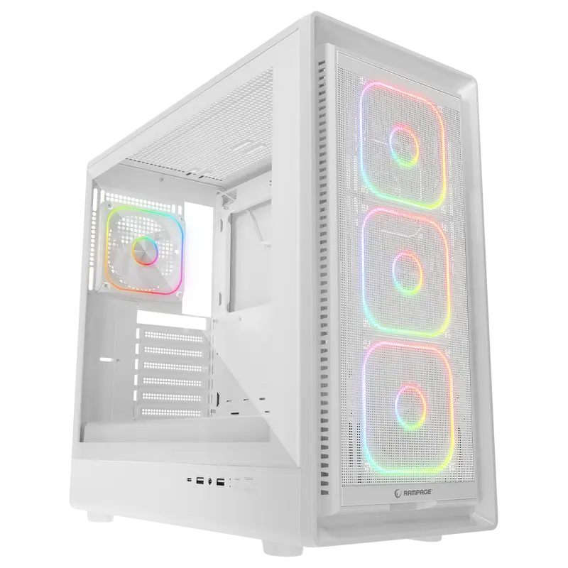METEOR PRO - 750W 80 Plus Bronze 4xRGB Fan 1xUsb3.1 2xUsb2.0 Beyaz Oyuncu Kasası