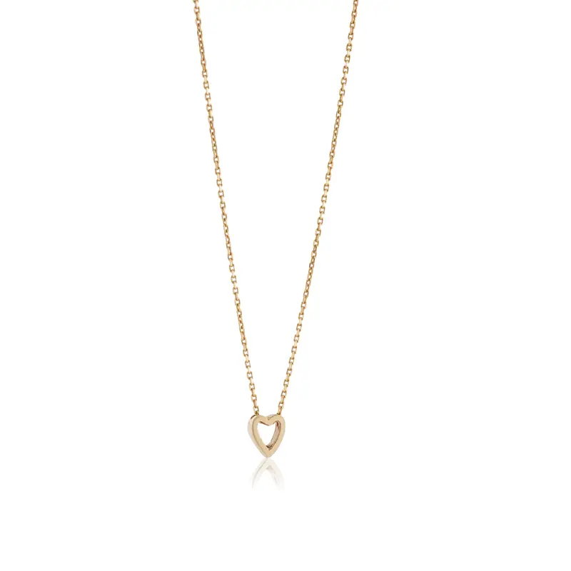 Mini Initial Necklace - Heart