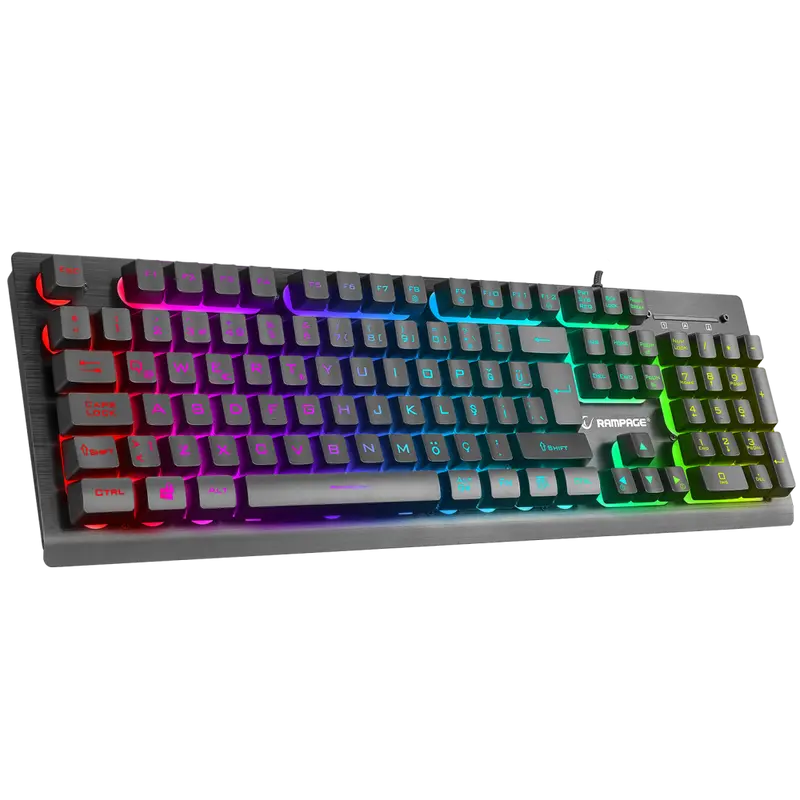 Miracle K2 RGB Mebrane Oyuncu Klavyesi-Siyah