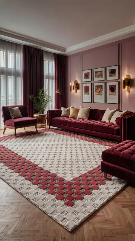 Modern Desenli Salon Halısı MODERNGO MD04D