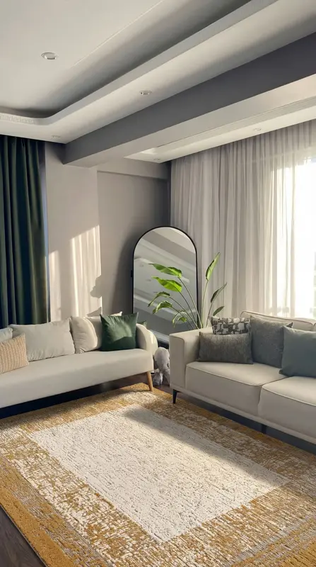 Modern Desenli Salon Halısı MODERNGO MD05B