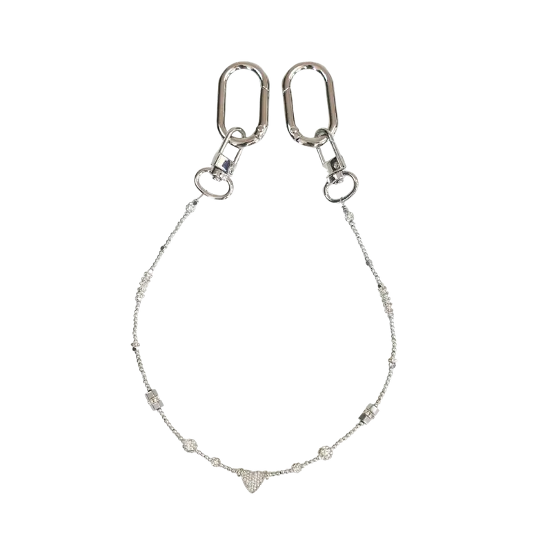 Moon Light Altın Kaplama Zirkon Taşlı Çanta Süsü – ClassicCharm (Bag Charm) | Happyangels