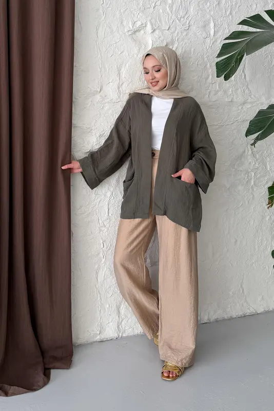 Müslin Kimono Yeşil