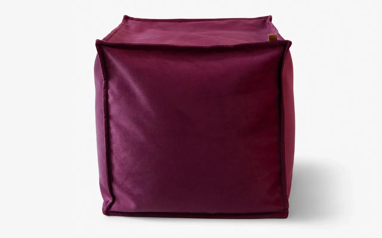Natur Puf Bordo