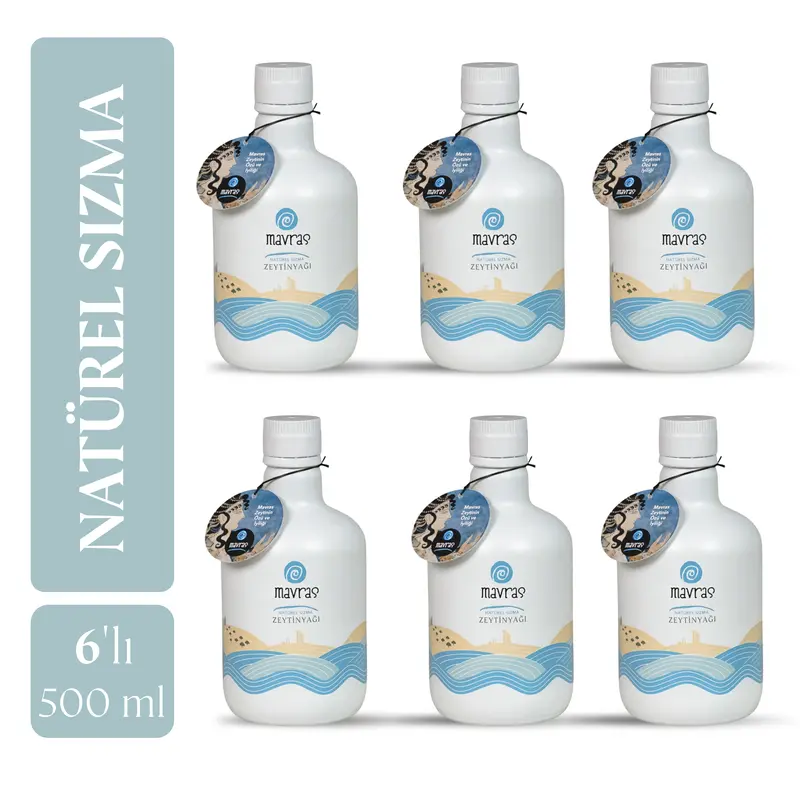 Natürel Sızma Zeytinyağı (500ml) 6’lı Paket