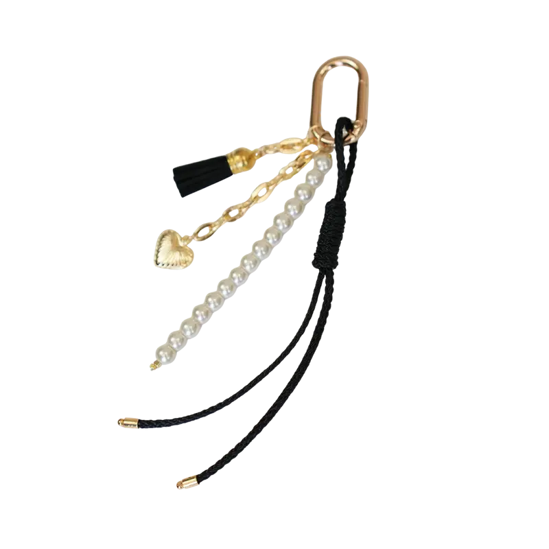 Noir Pearl El Yapımı Örgü Dokulu Çanta Süsü – RopeCharm (Bag Charm) | Happyangels