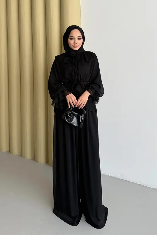 Nora Şifon Takım Siyah