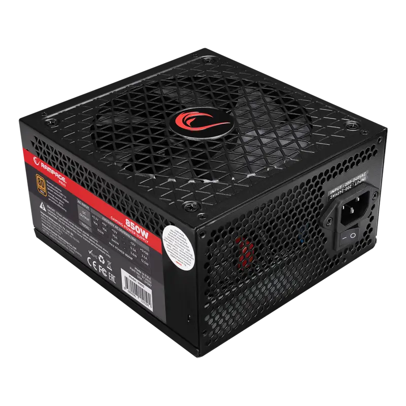 P850 850W 80+ GOLD APFC 14cm Long Life HDB Fan Siyah PC Power Supply