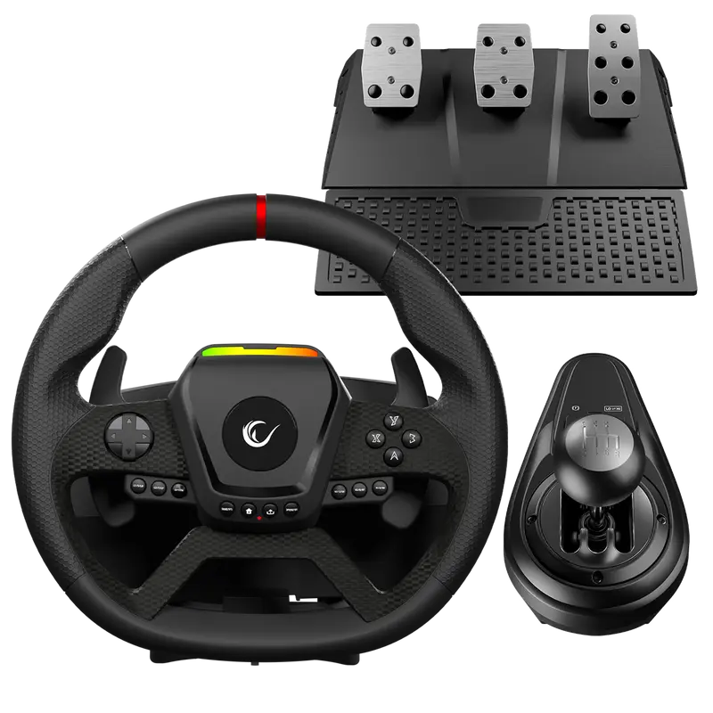 PACE V987 - Force Feedback 3 Pedallı - El Vitesli Pc Uyumlu Gaming Oyuncu Direksiyonu