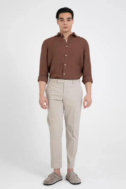Pantaloni Torino Rebel Fit Yandan Cepli Gofre Kumaş Pantolon