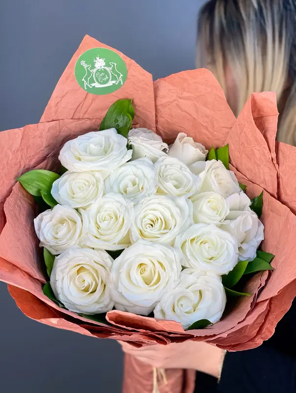 Pearl Harmony Beyaz Gül Buketi