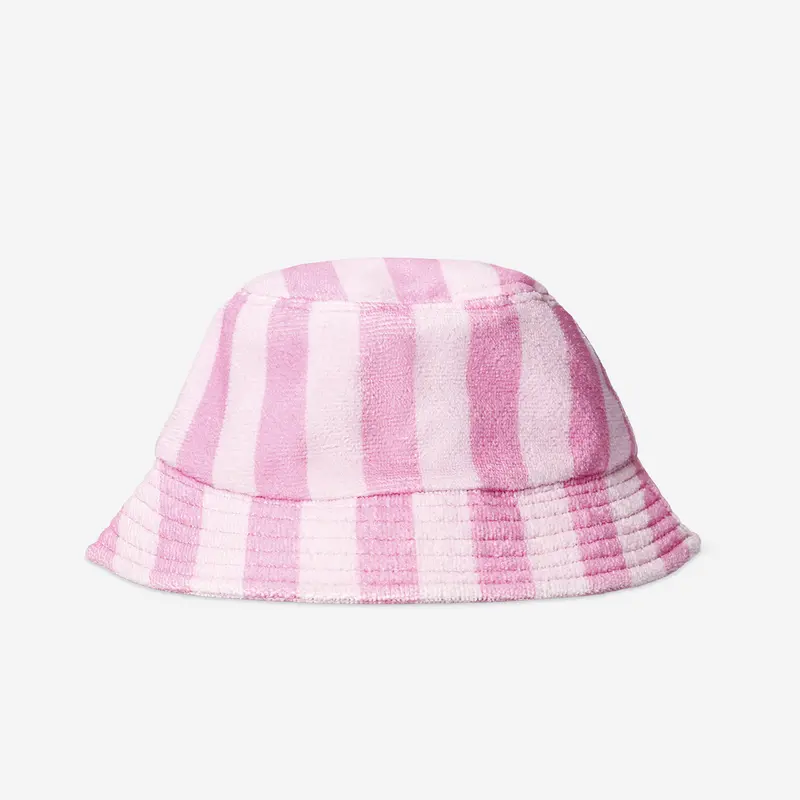 Pembe Çizgili Bucket Şapka