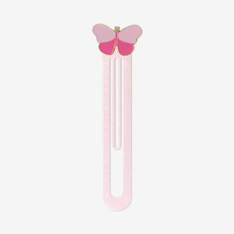 Pembe Kelebek Detaylı Cetvel
