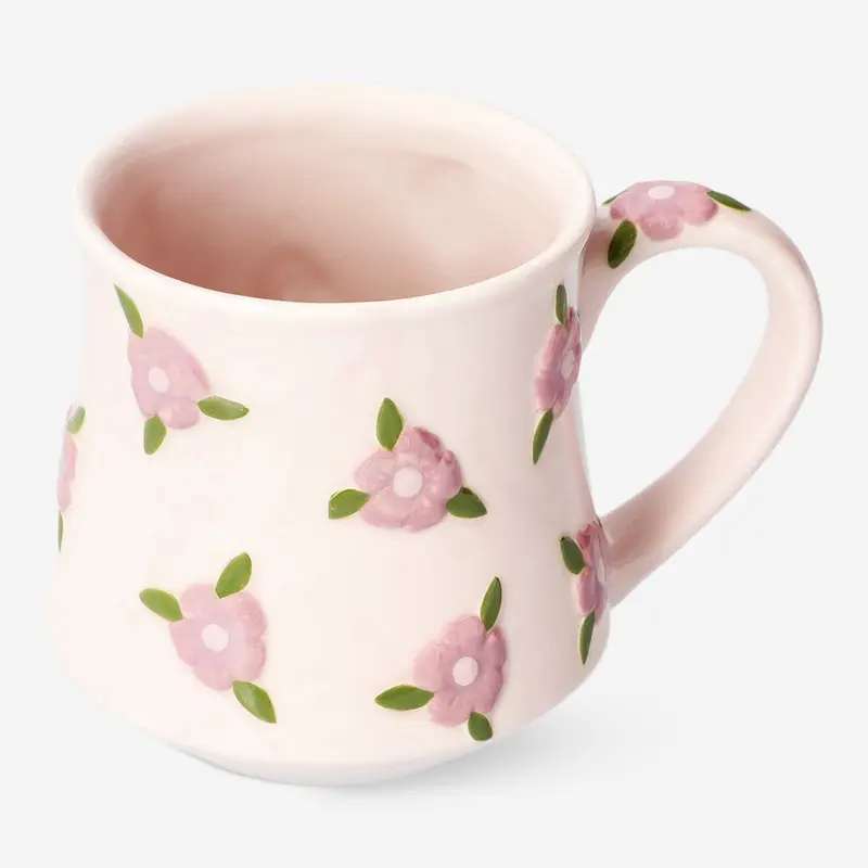 Pembe Kiraz Çiçeği Desenli Kupa 320 ml