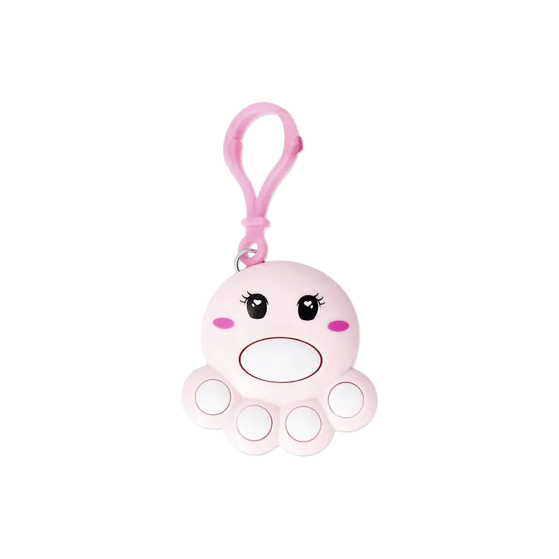 Pembe Mini Ahtapot Şeklinde Hafıza Oyunu