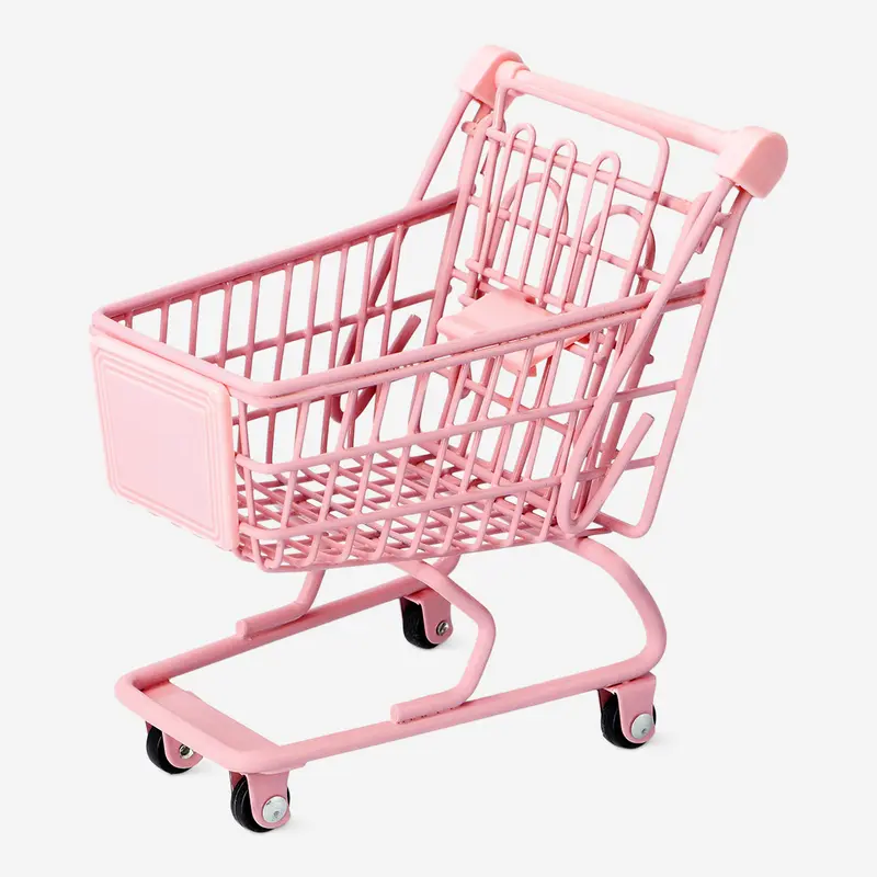 Pembe Mini Alışveriş Arabası