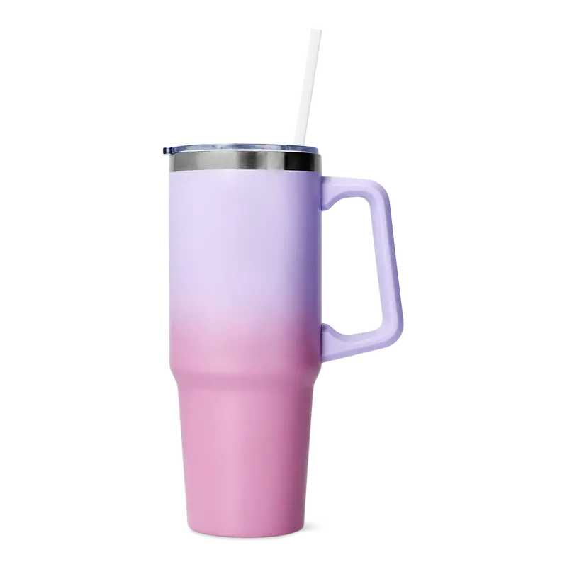 Pembe Pipetli Kulplu Su Matarası