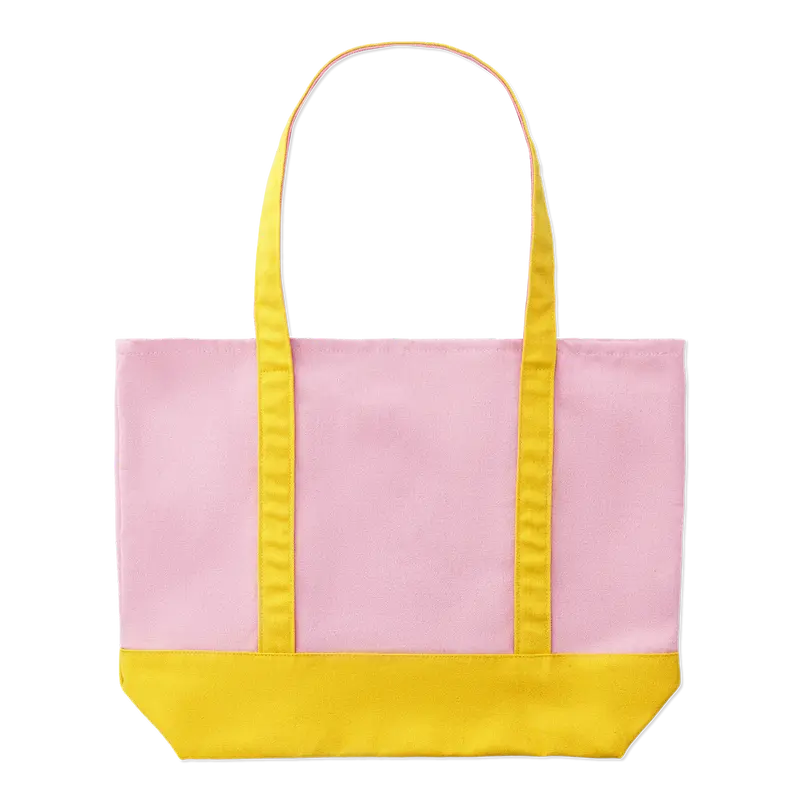 Pembe Sarı Bez Çanta