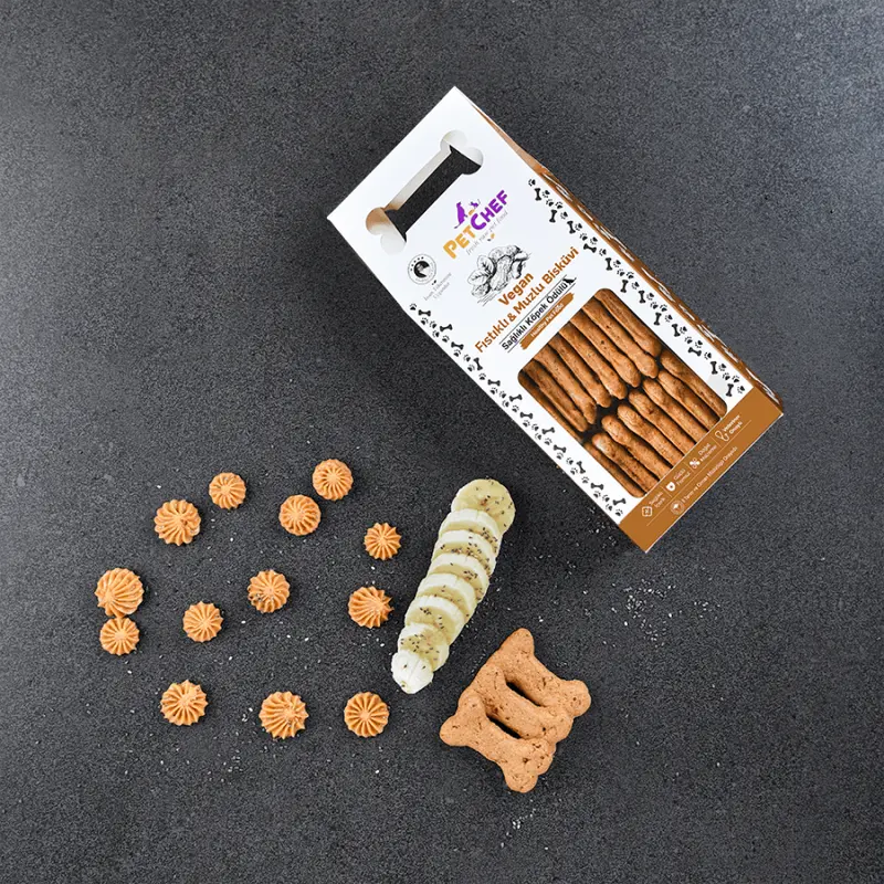 PetChef Köpek Vegan Yer Fıstığı Ezmesi & Muzlu Bisküvi