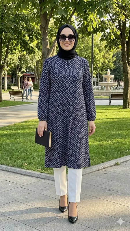 Petek Desen Battal Tunik