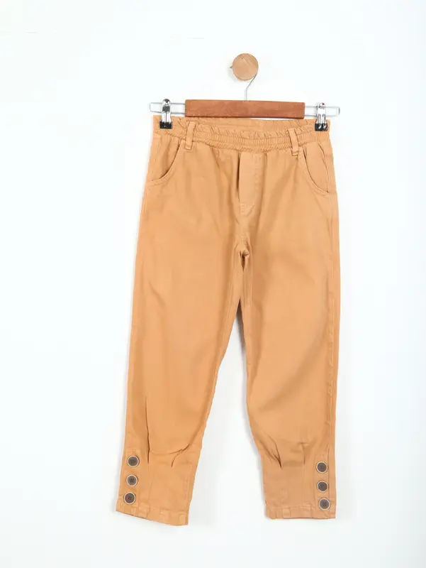 Pile Düğme Kız Pantalon 8-14 Yaş 51722