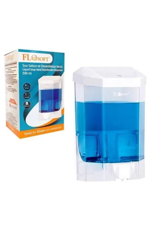 Plastik Büyük Şeffaf Sıvı Sabunluk 1000 Ml. -F086