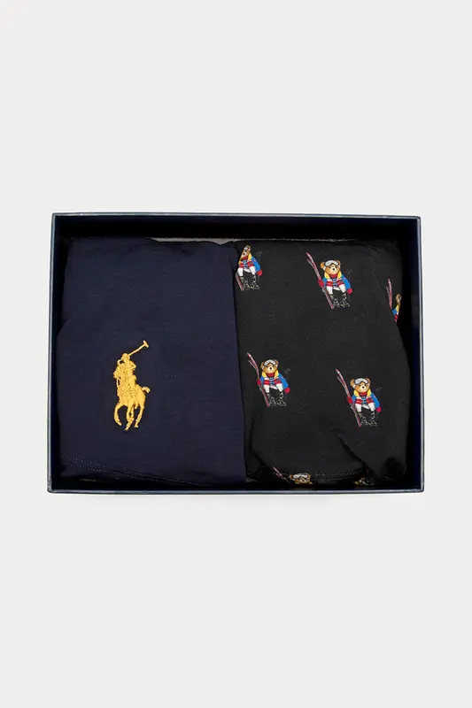 Polo Ralph Lauren 2'li Paket Polo Bear Streç Pamuklu Boxer