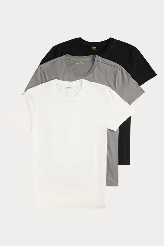 Polo Ralph Lauren 3'lü Paket Yuvarlak Yaka Logolu T-shirt Set