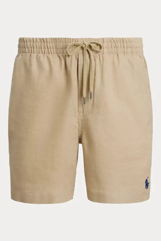 Polo Ralph Lauren Beli Lastikli Classic Fit Keten Şort