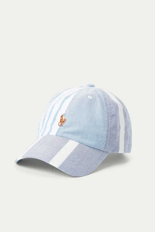 Polo Ralph Lauren Çizgili Oxford Şapka